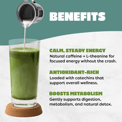 Harmony Leaf Sweetened Matcha Green Tea Powder, 35.3 oz, Makes ~80 Drinks, Matcha Latte Mix for Cafes and Home