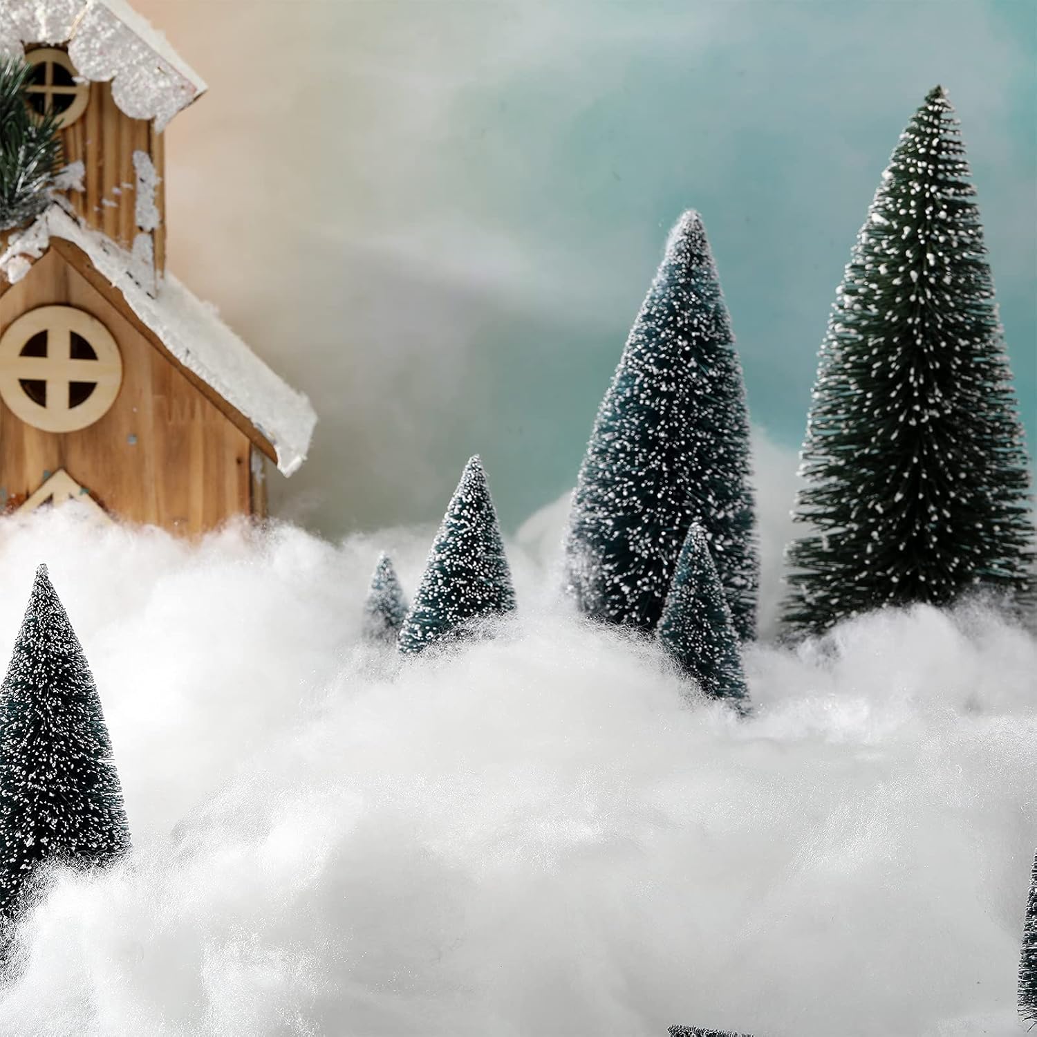 Tatuo 5 Oz Fake Snow - Fluffy Artificial Cloud for Winter Decor | Perfect for Christmas Trees & Nativity Scenes