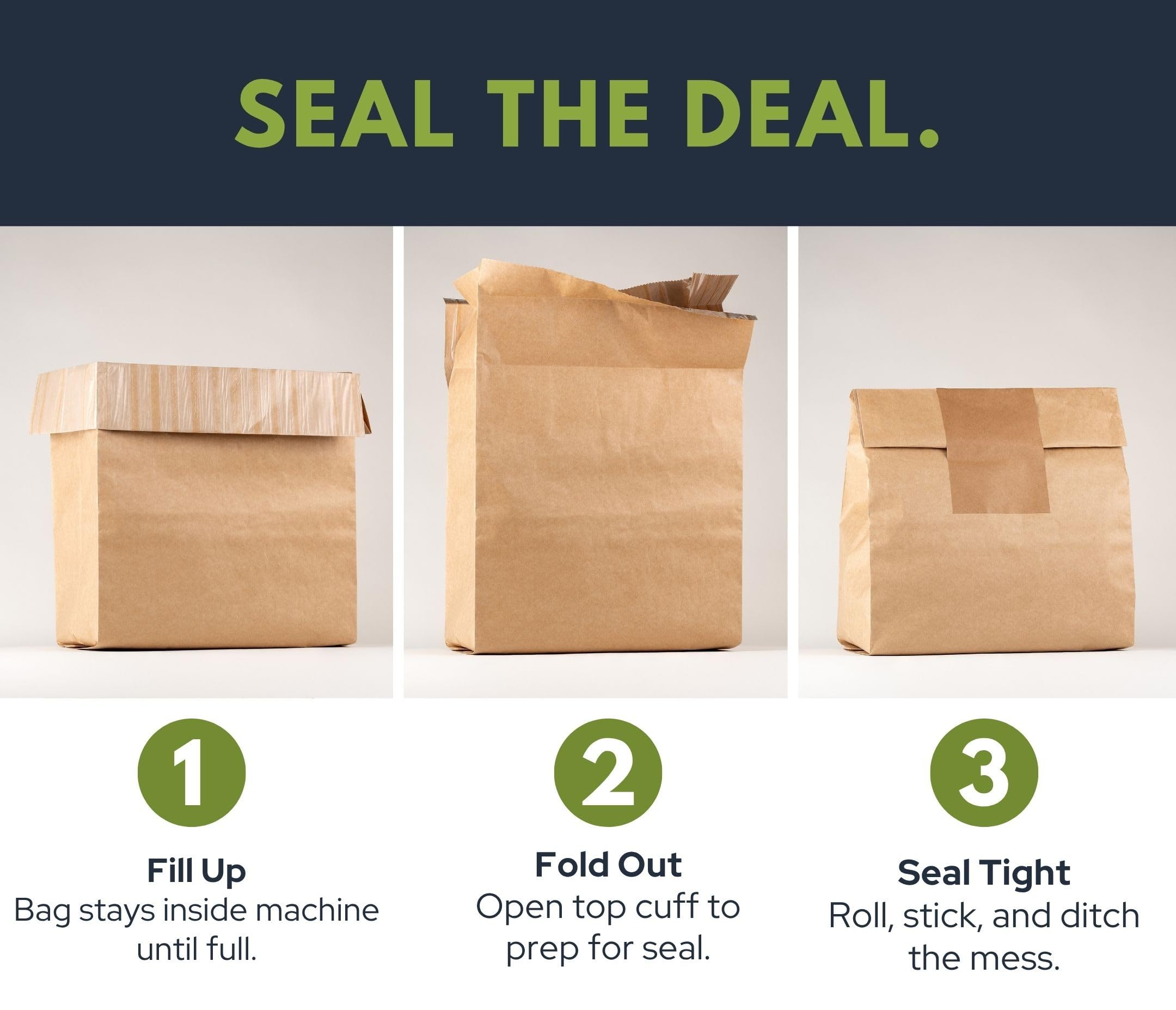 Wenses Paper Trash Compactor Bags, 12 Pack, Fits 15-Inch Compactors
