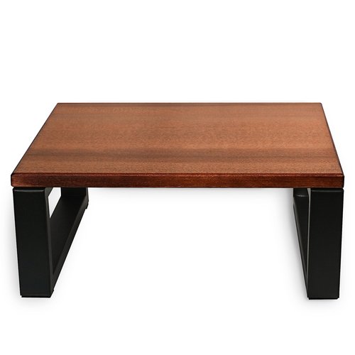 CONSDAN Step Stool with Metal Frame, Solid Hardwood Step Stool for Toddler/Kids/Adult, Portable Stool for Bedroom Bathroom-Chocolate