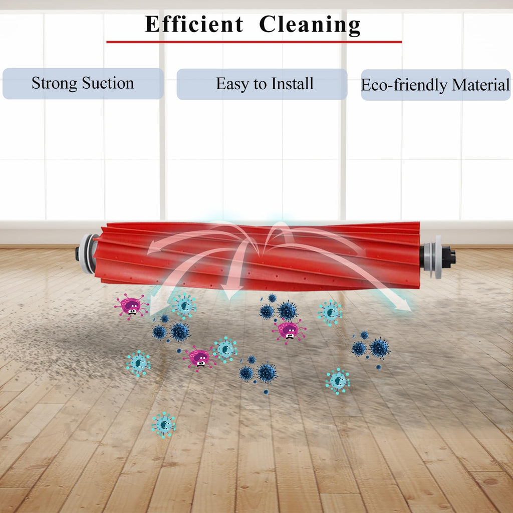 Soniicmomo Rubber Main Brush Compatible with Roborock Q Revo/S7/S7+/S7 MaxV/S7 MaxV Plus/T7S/T7S Plus/Q7/Q7 +/Q7 Max/Q7 Max+/Qrevo Pro/Qrevo S/Qrevo Plus Robot Vacuum Cleaner
