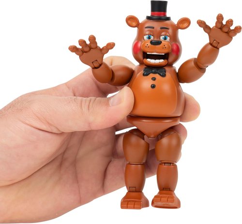 Jazwares Five Nights at Freddy’s Toy Freddy - 5-Inch Articulated Figure with Jumpscare & Glow-in-the-Dark Eyes