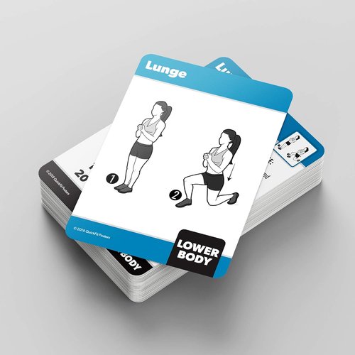 Fitness Workout Cards by Bodyweight & Dumbbell - 100+ Exercises for Effective Training | 2 Pack