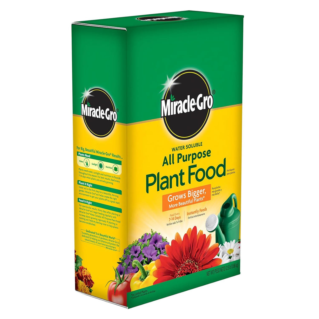 Miracle-Gro Water Soluble Plant Food - All-Purpose Fertilizer for Indoor & Outdoor Plants, 12.5 lbs.