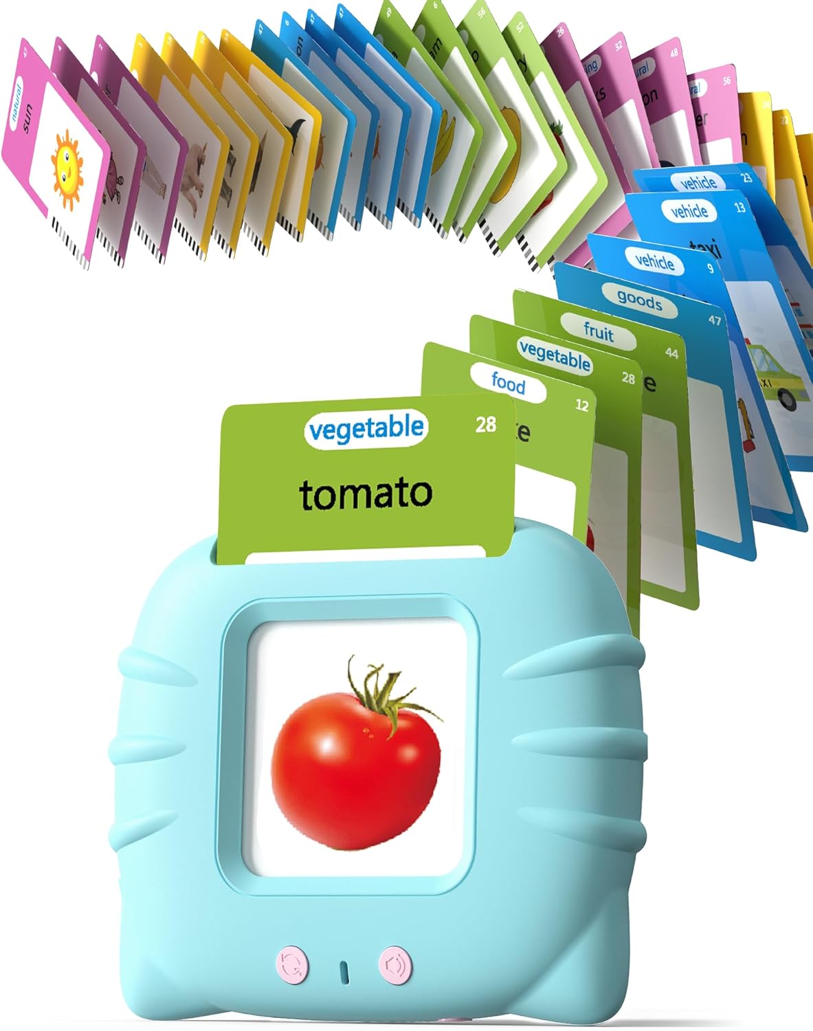 Airbition Talking Flash Cards - Montessori Language Learning for Toddlers | 224 Words for Speech Development