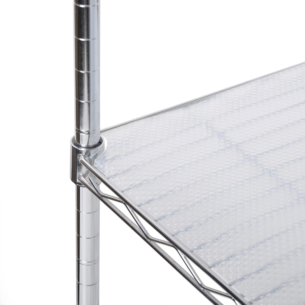 Con-Tact Brand Duraliner Premium Plus Heavy Duty Non-Adhesive Shelf and Drawer Liner, 12" x 20', Clear Nova Dots (12" x 20')