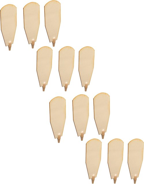 BRUBAKER Fan Blades Replacement Kit - 12 Natural Brown Blades for 18" & 24" Pyramid Fans