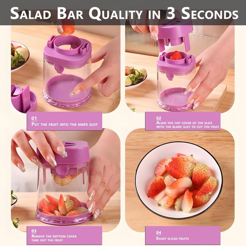 Grape Cutter for Toddlers by New - Safe Slicing Tool for Grapes, Strawberries & More | Black