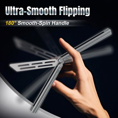 CIXIZUIJIA Stainless Steel Foldable Tool with Silvery Finish and Gray Handle– Durable and Easy to Use for Everyday Handling (Gray)
