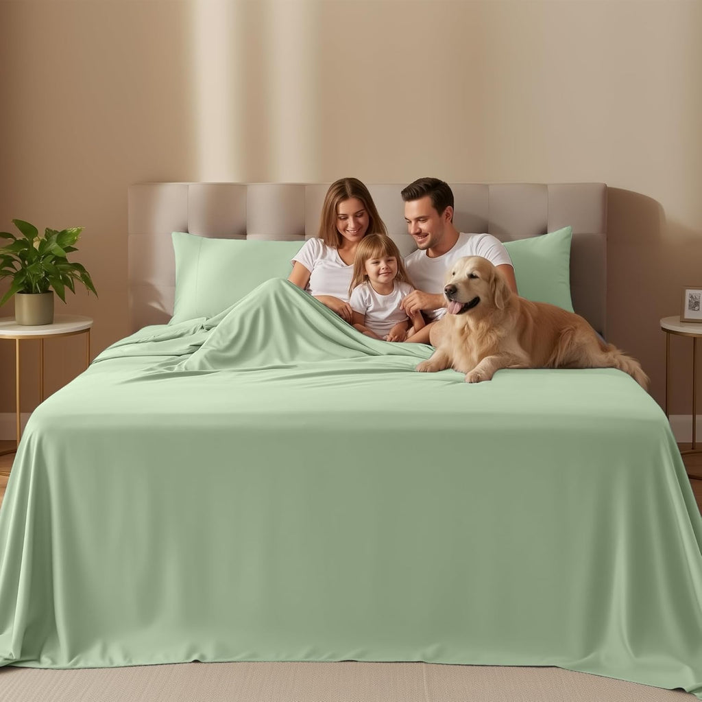 Utopia Bedding Twin XL Sheet Set - Soft & Breathable Microfiber, 3-Piece in Sage Color