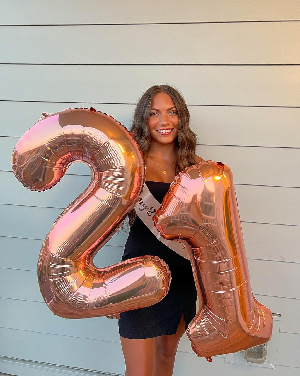 Rose Gold 40-Inch Number 1 Balloon - First Birthday Decorations for Girls & Boys