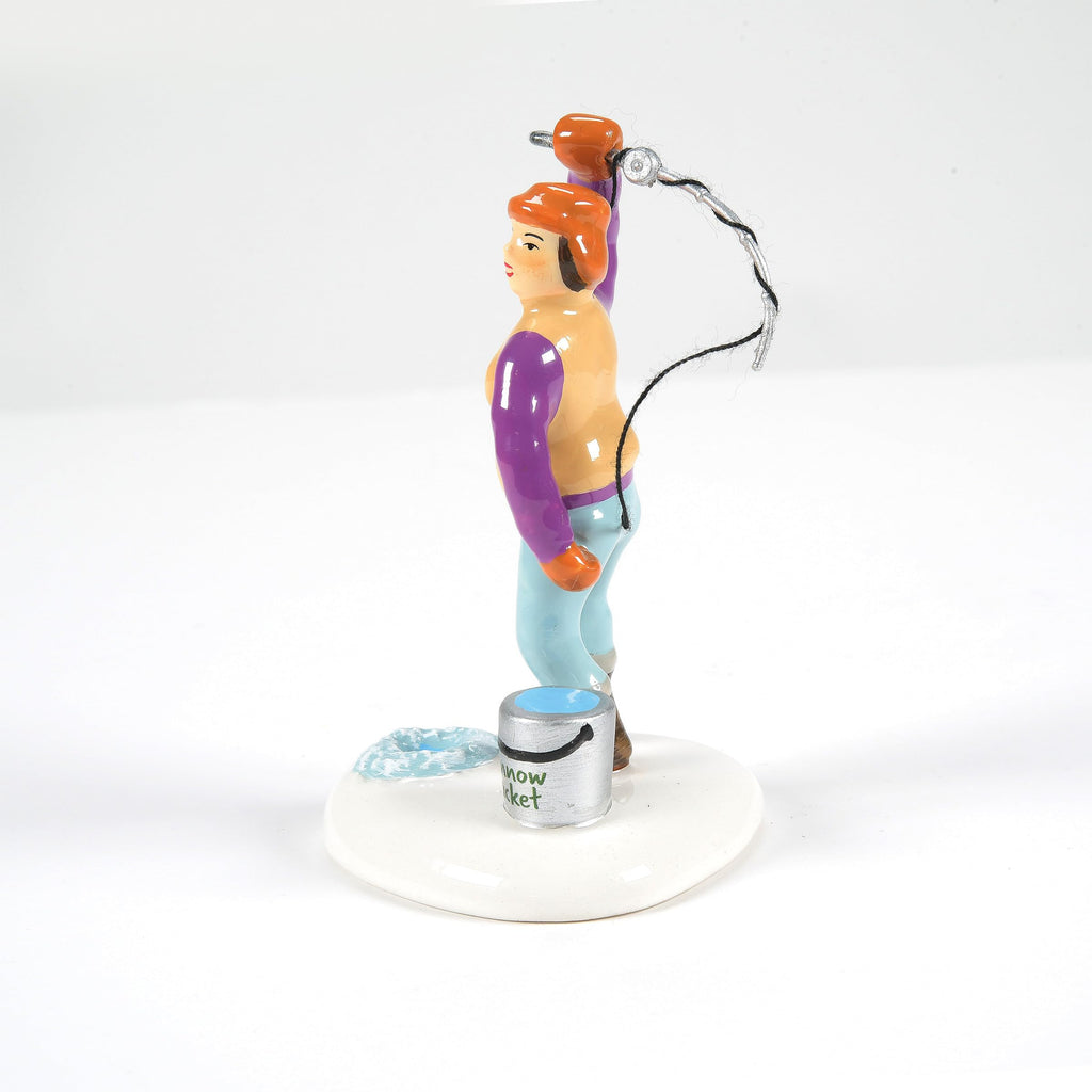Department 56 Original Snow Village Accessories Hooked a Big Fish Figurine, 2.99 Inch, Multicolor