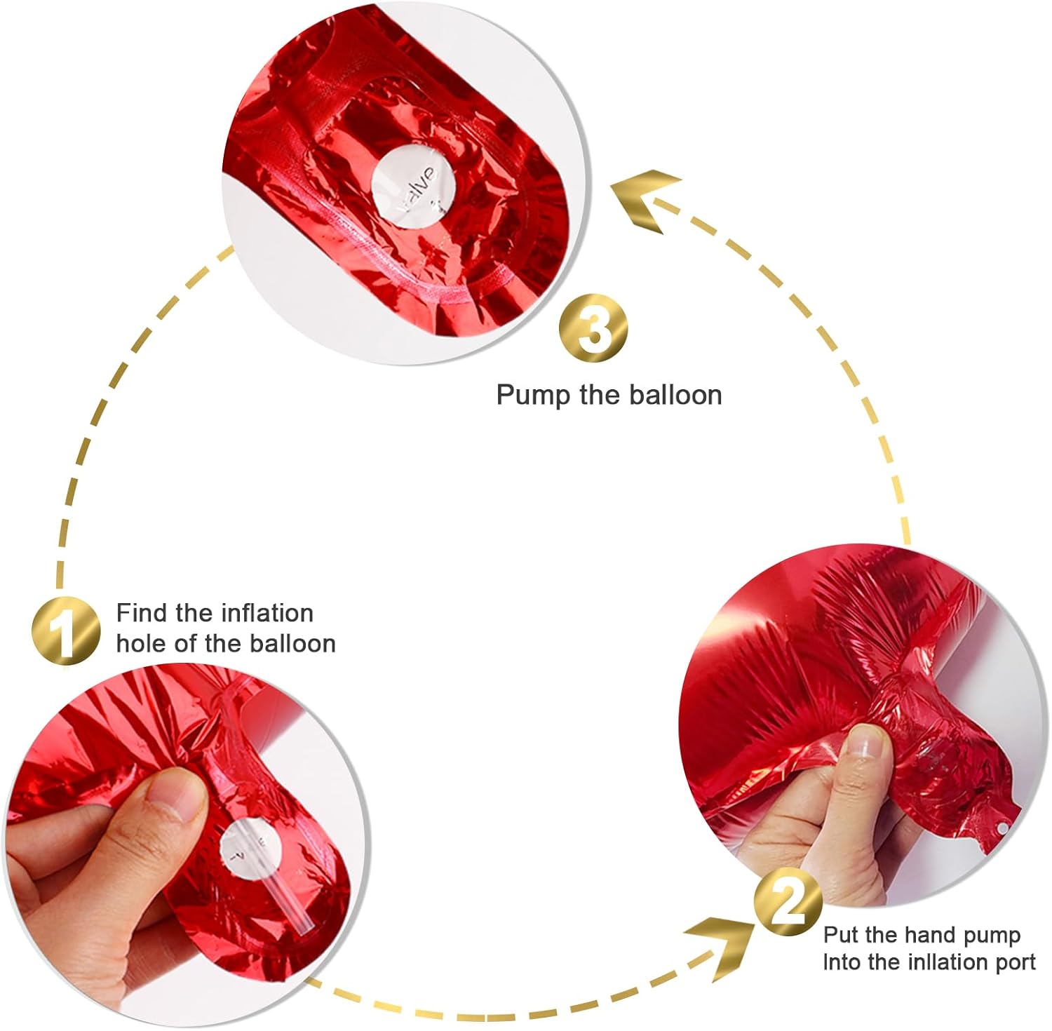 Regine Switzerland 40-Inch Number Balloons - Red New Year's Eve 2026 Party Decorations | Graduation & Birthday Celebrations