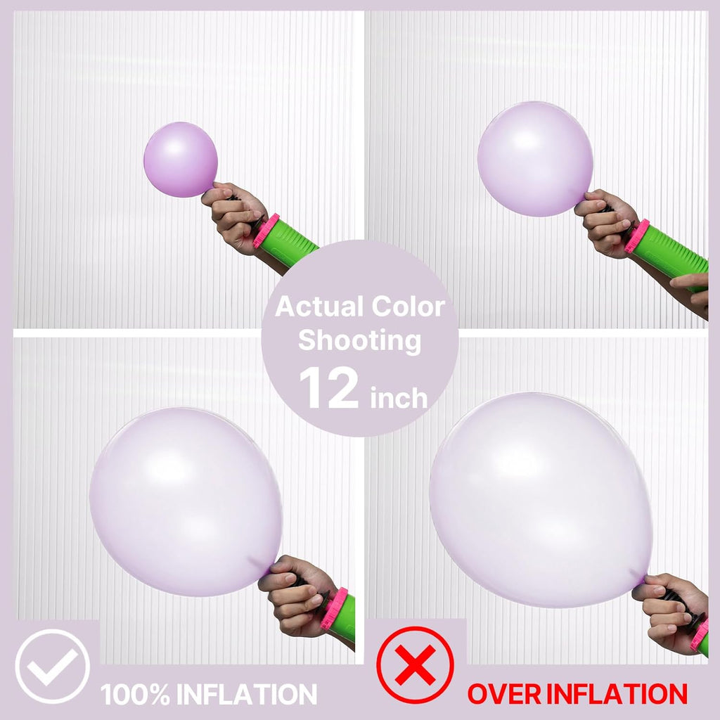 PartyWoo Pearl Lavender Balloons - 140pcs in Various Sizes for Bachelorette & Birthday Decor | Light Pastel Purple
