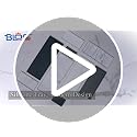 Marble Silicone Vanity Tray with Soap Dish - 7.9 x 3.9 inch Bathroom Organizer