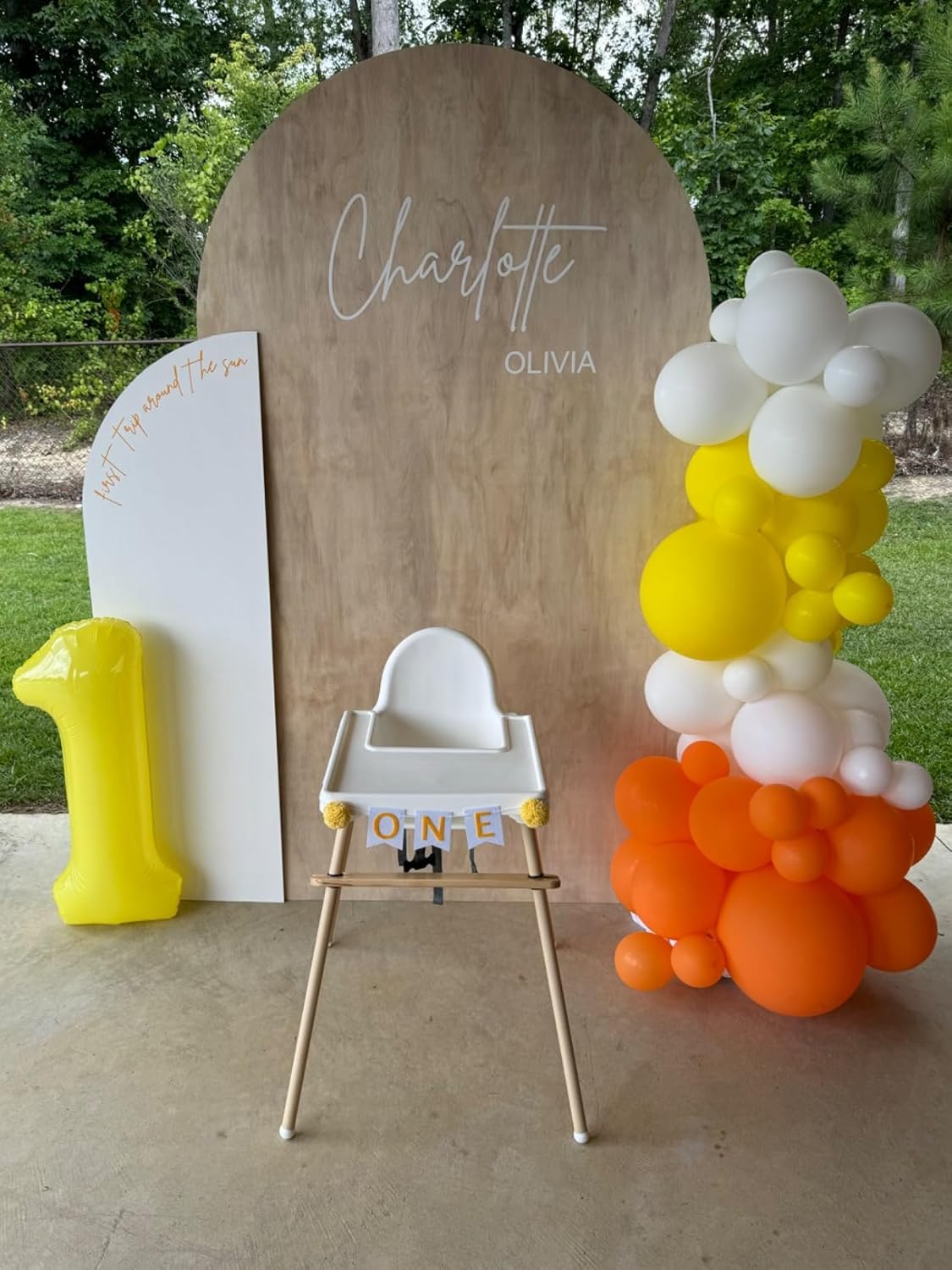Number Balloons - 40 Inch Yellow 1 Balloon for 1st Birthday Party Decorations & Baby Showers