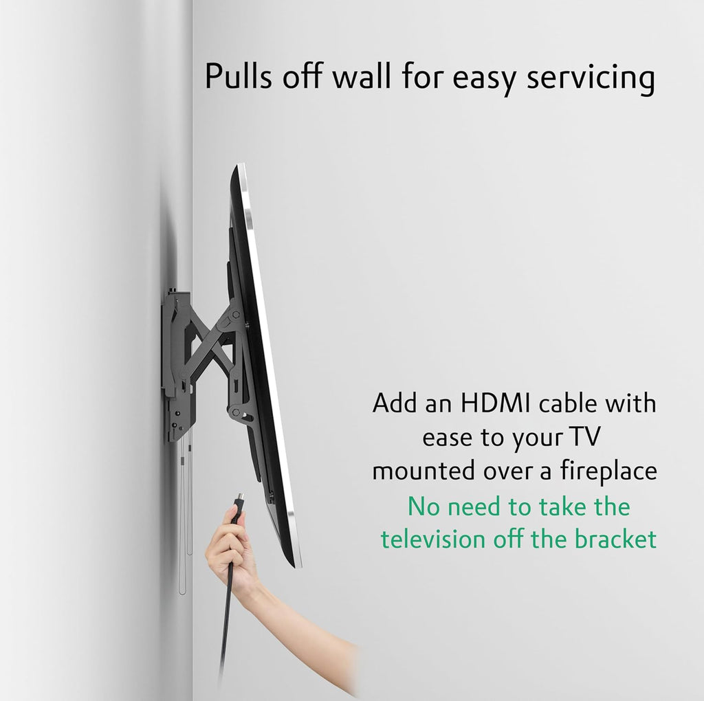 ynVISION.DESIGN Advanced Tilt TV Wall Mount Bracket - Supports 40-65 Inch TVs | Easy Tilt & Swivel, Max VESA 400x400, Holds Up to 165 lbs
