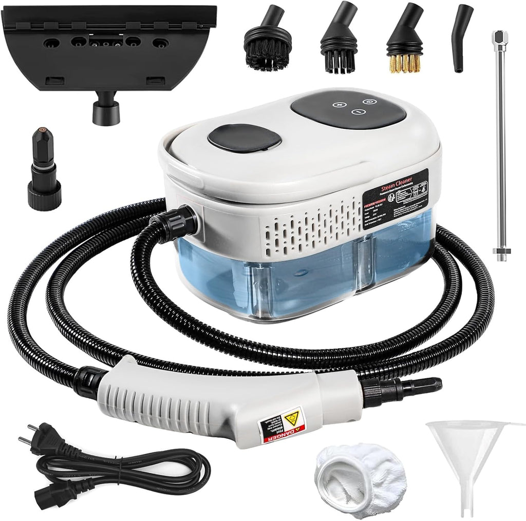 Skiennix Handheld Steam Cleaner - 1000ml Tank, 15s Heat-Up | Versatile Steamer for Home & Car Cleaning