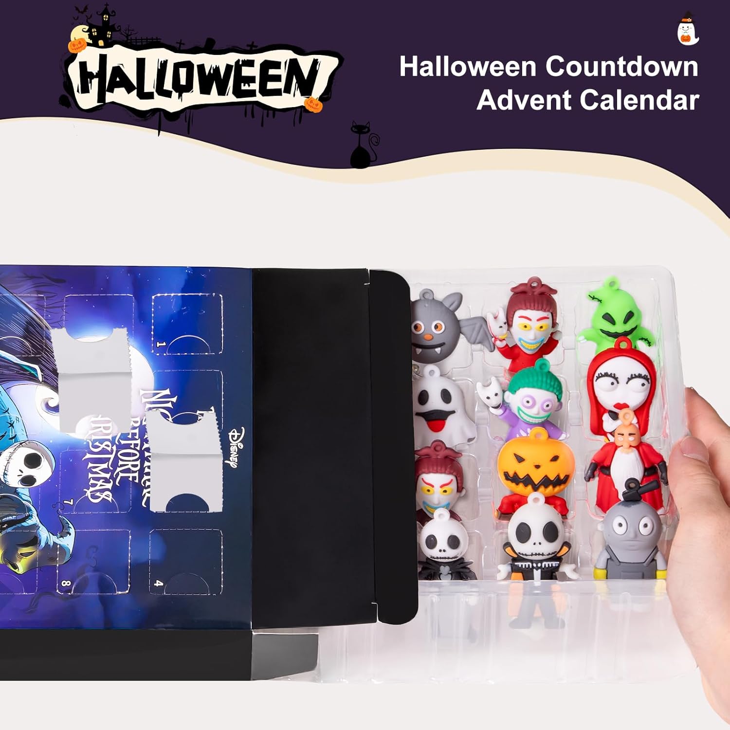 Nightmare Before Christmas Advent Calendar - 24 Collectible Surprises for Kids & Adults | Holiday Countdown