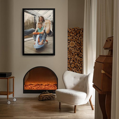 Canvas Prints - Custom Photo Wall Art | Digitally Printed Framed Canvas (16x24, Black Wood Frame)