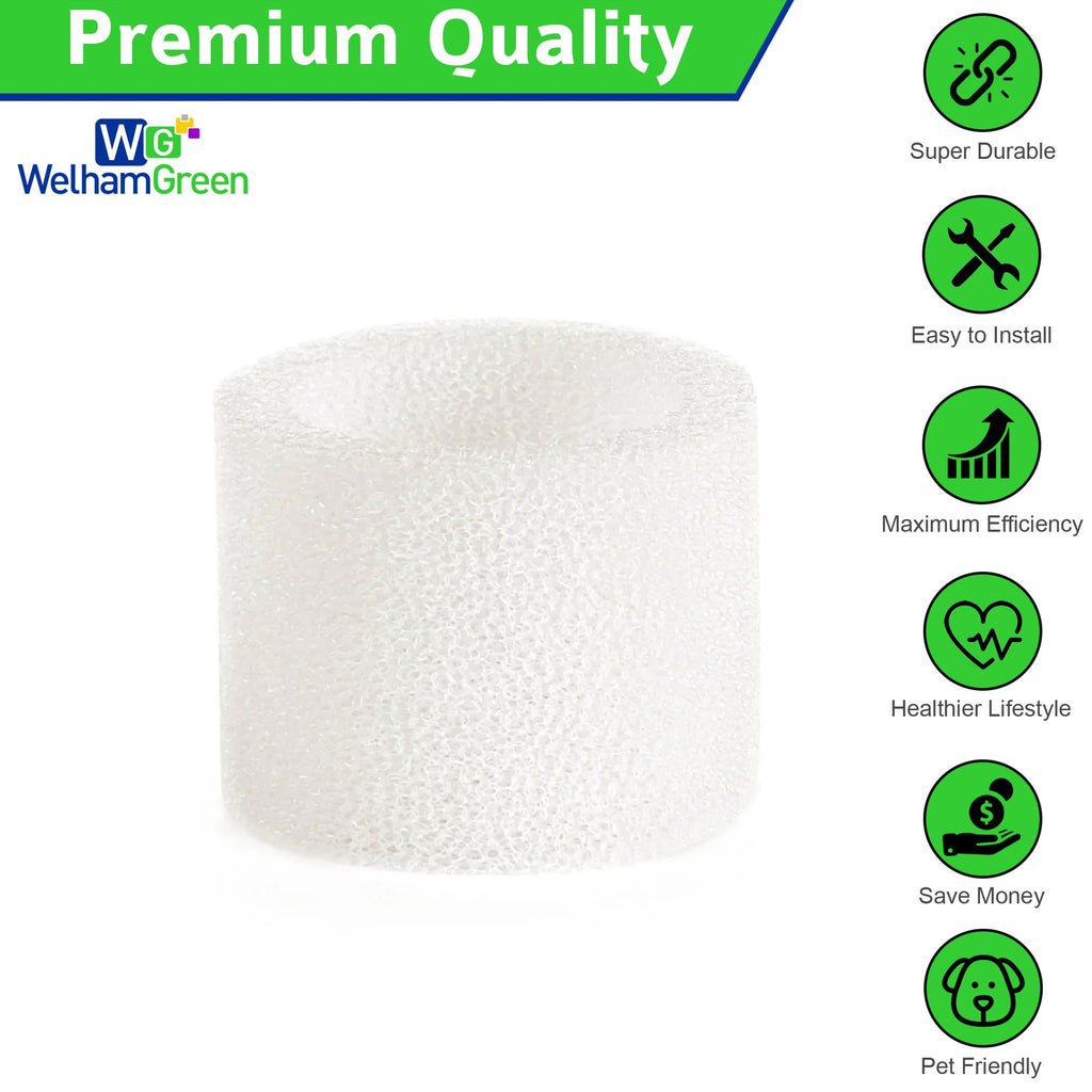 Welham Green Replacement Filter 10-Pack Compatible with Msolok 150, 200S, 300S & 600S Series Humidifiers – Sponge Filter Pads to Improve Humidification Efficiency