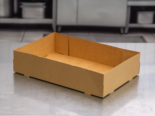 Southern Champion Tray 1250 #1 Kraft Paperboard One Piece Donut Tray, 13-1/2" Length x 9" Width x 3" Height (Case of 250)