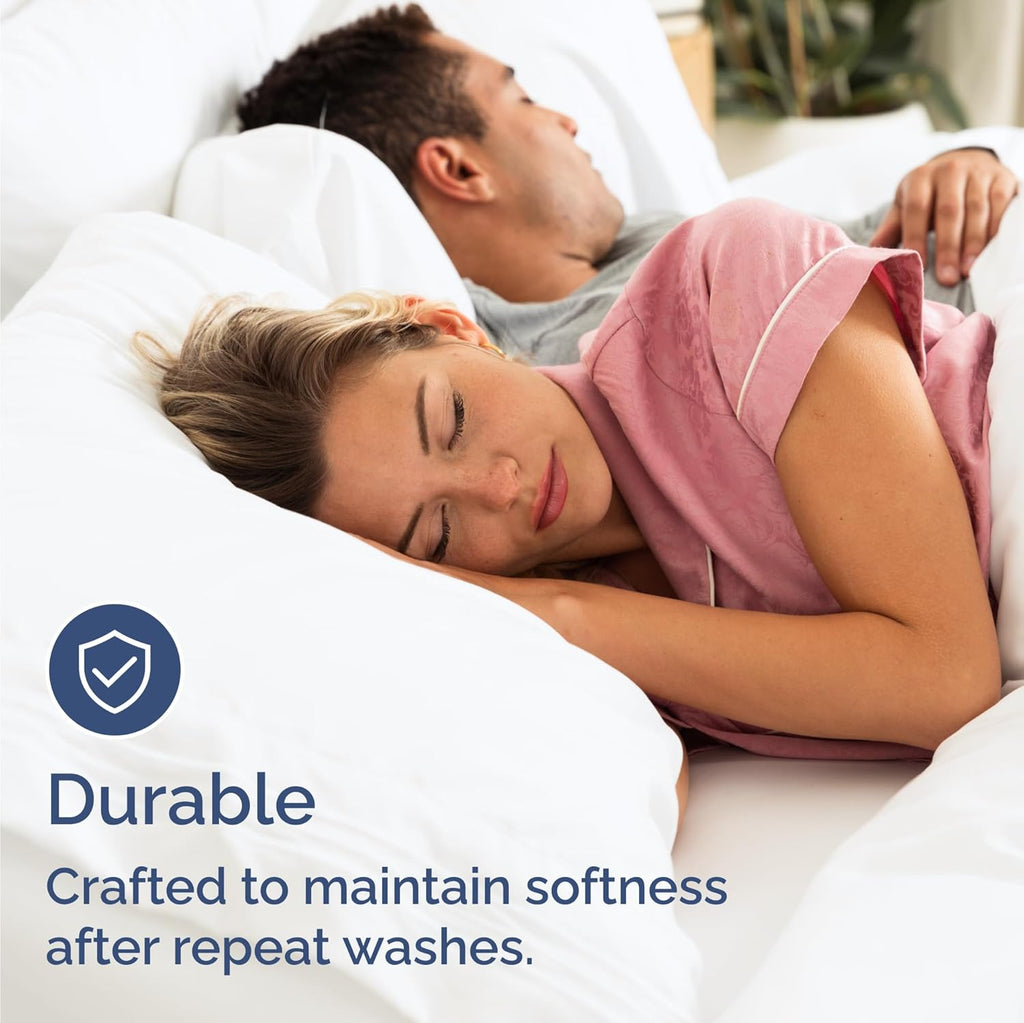 Skiennix Twin XL Sheet Set - 16 Complete Deep Pocket Bedding Sets | Breathable, Cooling & Wrinkle-Free - White