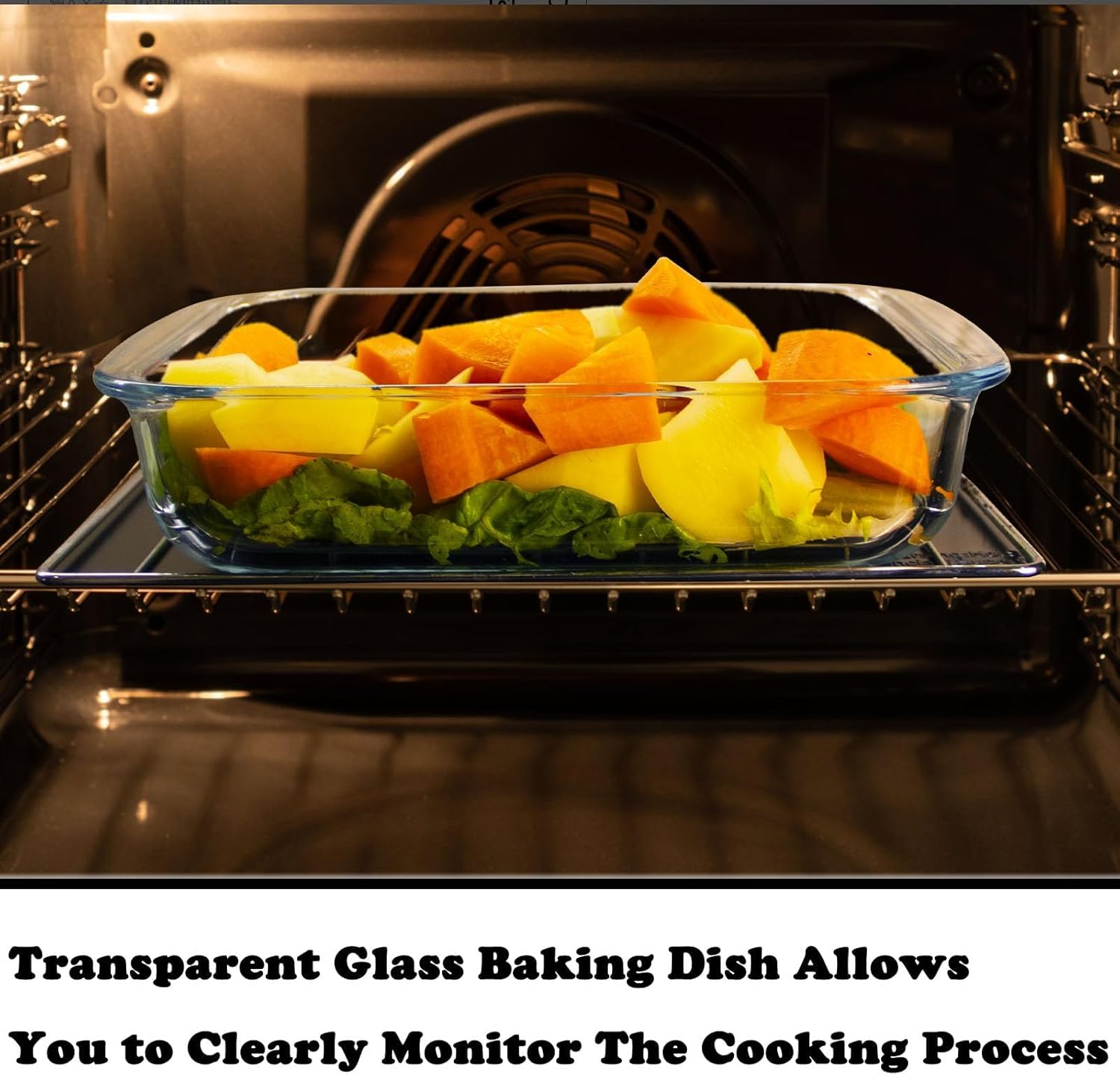 Skiennix Small Glass Baking Dish - 8.6-Inch Casserole Dish for Oven | Durable & Versatile