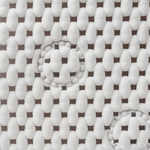 Duck Brand Softex Shower Mat, Machine Washable, 21 x 21 Inches, White, Skid Resistant (285154)