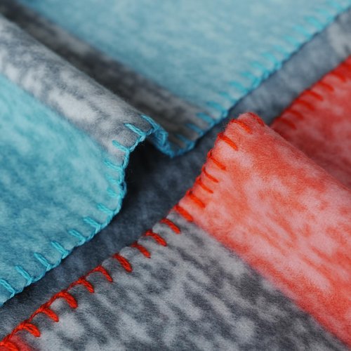 SeaBeauty Fleece Throw Blankets Bulk Fleece Blankets Solid Wholesale Lightweight Warm Soft for Pet Bed Couch Office Gifts Travel Seasons (Pack of 6-50x60 Inches,Multiple Plaid)