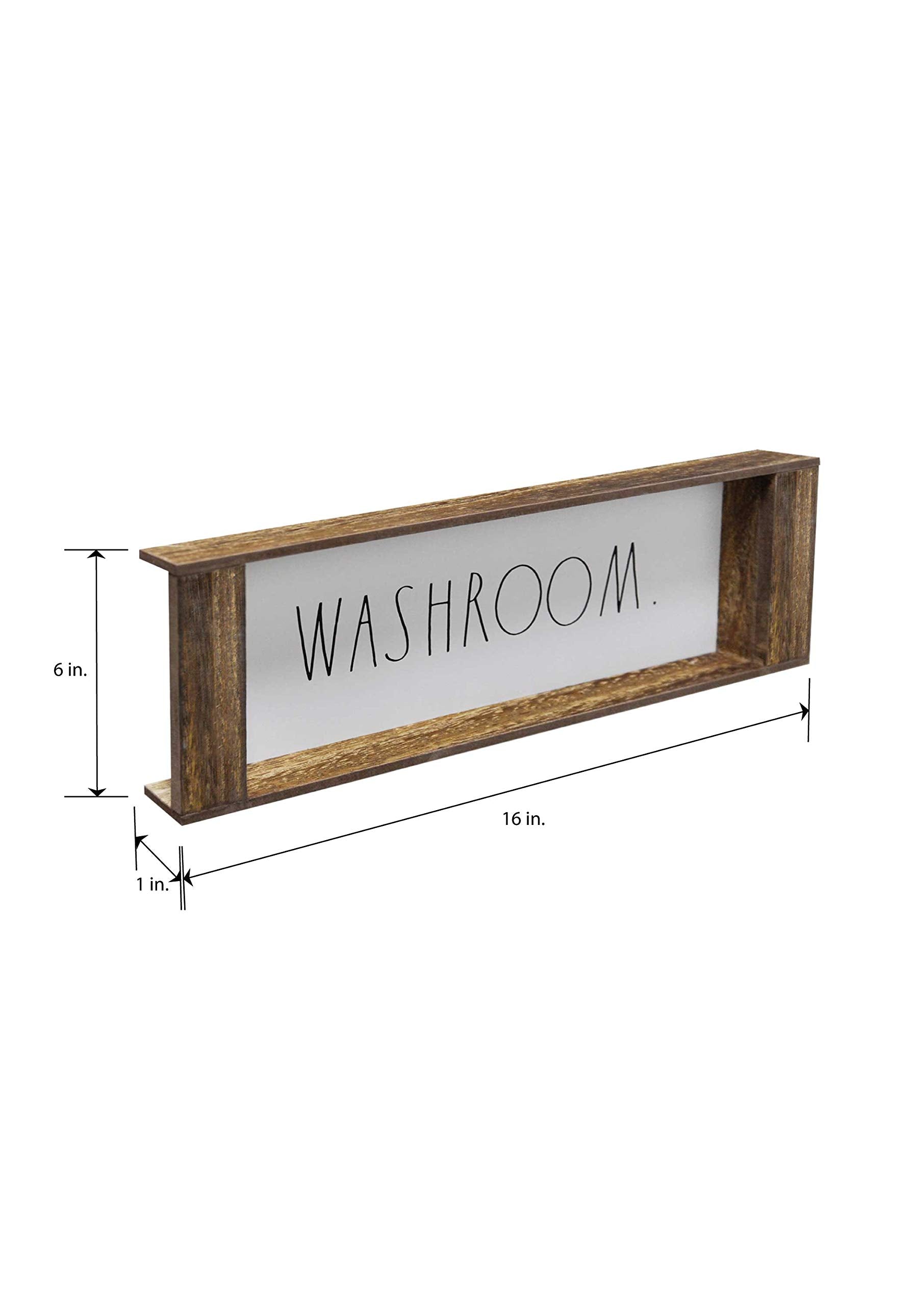 Rae Dunn Toilet Tank Tray - Decorative Wooden Over Toilet Bathroom Organizer Tray - Toilet Tank Topper for Storage and Organization of Toilet Paper, Hand Towel, Hand Soap, Candle, Tissue Box and More
