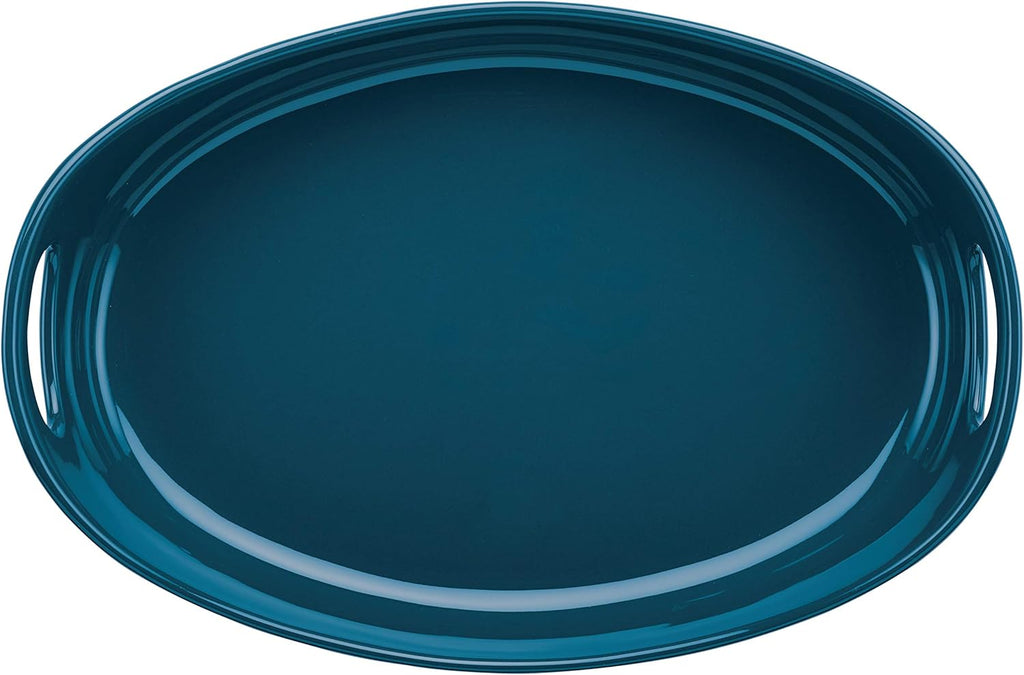 Rachael Ray Ceramics Oval Baker Set - 2-Piece Marine Blue Bakeware for Perfect Cooking