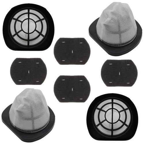 Aolleteau 2037423 Filter Compatible with Bissell 3-in-1 Lightweight Stick Vac 38B1, 38B1L, 1059 Series, Compare to Part# 2037423 & 2037424 (4 Pack Vacuum Filter & 4 Pack Foam Filter)