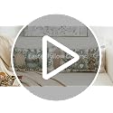 Easter Pillow Covers 12x20 (Set of 2) with Bunny & Eucalyptus Design