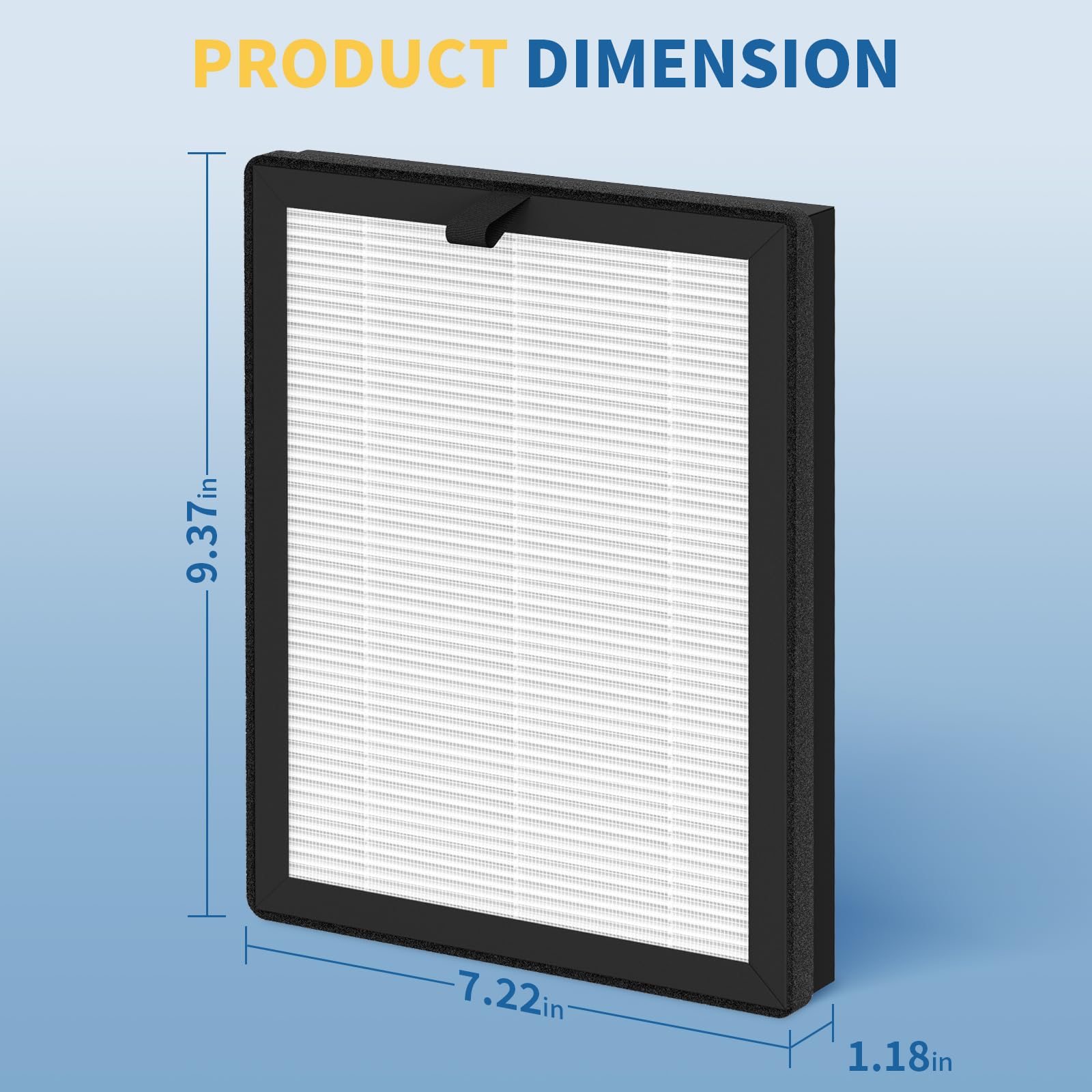 Harebery 4-Pack ClearAir-A5 Replacement Filter Compatible with A5 Purifier, 3-Stage Filtration System