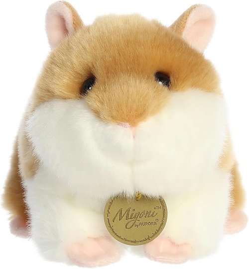 Aurora® Miyoni® Hamster Stuffed Animal - Lifelike Details for Cherished Companionship - 7-Inch Brown