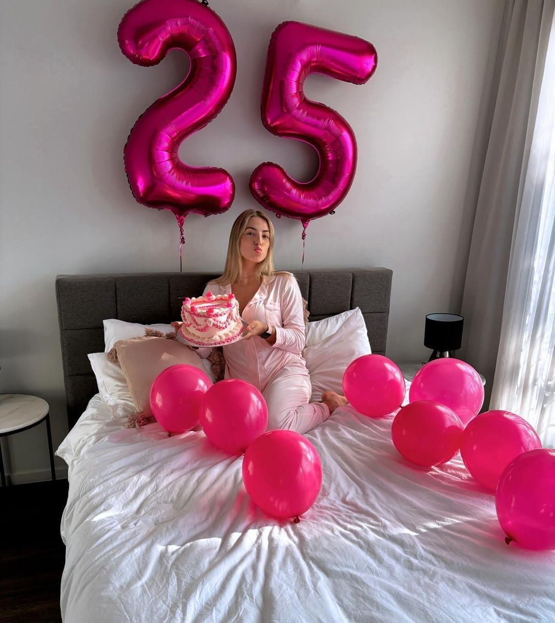 Number 2 Balloon - 40 Inch Hot Pink Birthday Decoration | Perfect for Second Birthday Party Supplies