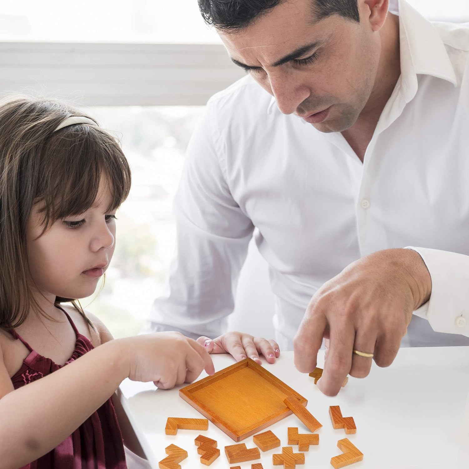Wooden Brain Teaser Puzzles - Engaging Challenges for Kids & Adults | Perfect for Mental Workout