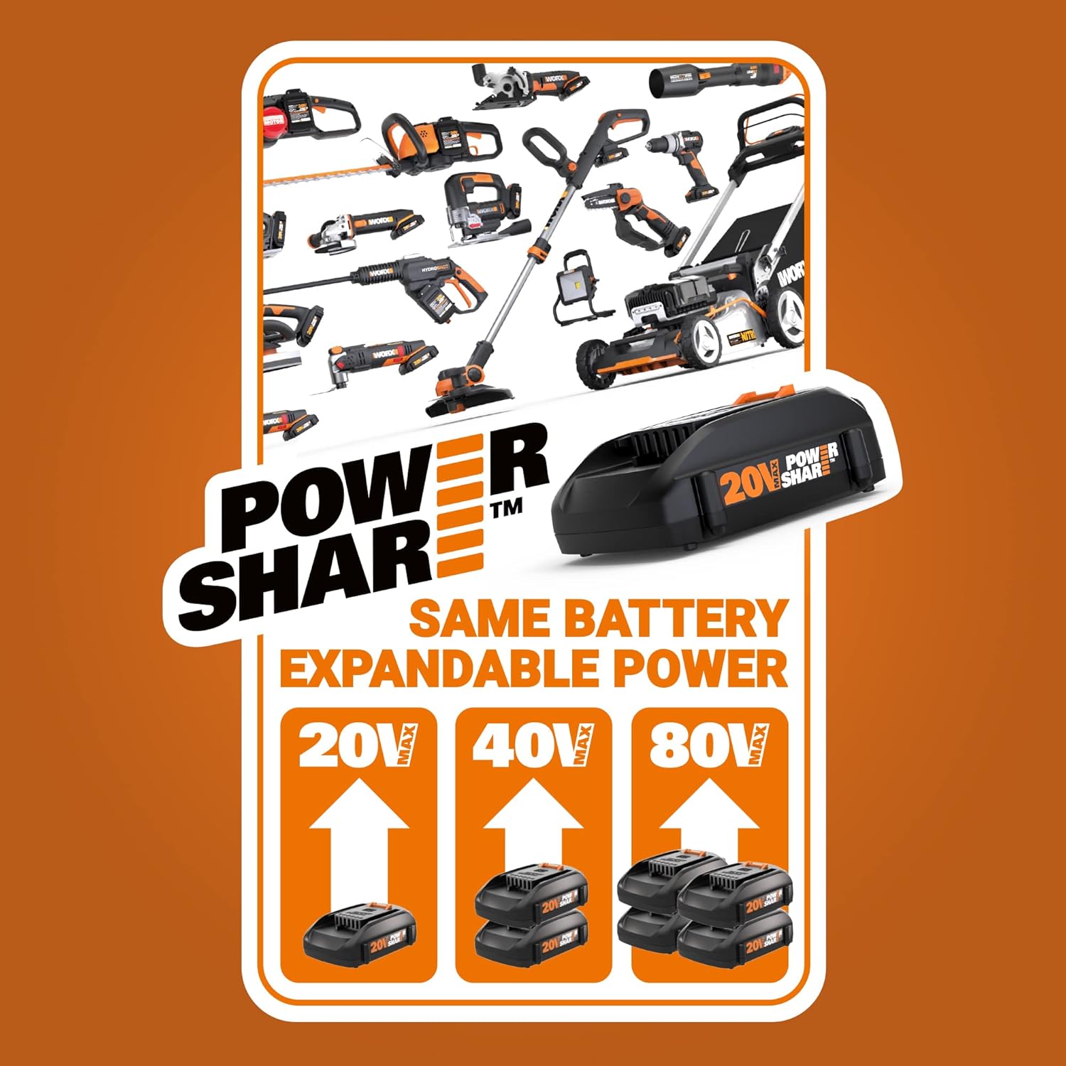 WORX WX030L 20V Cordless Cube Vacuum - Compact & Lightweight Design, Sleek Black Finish