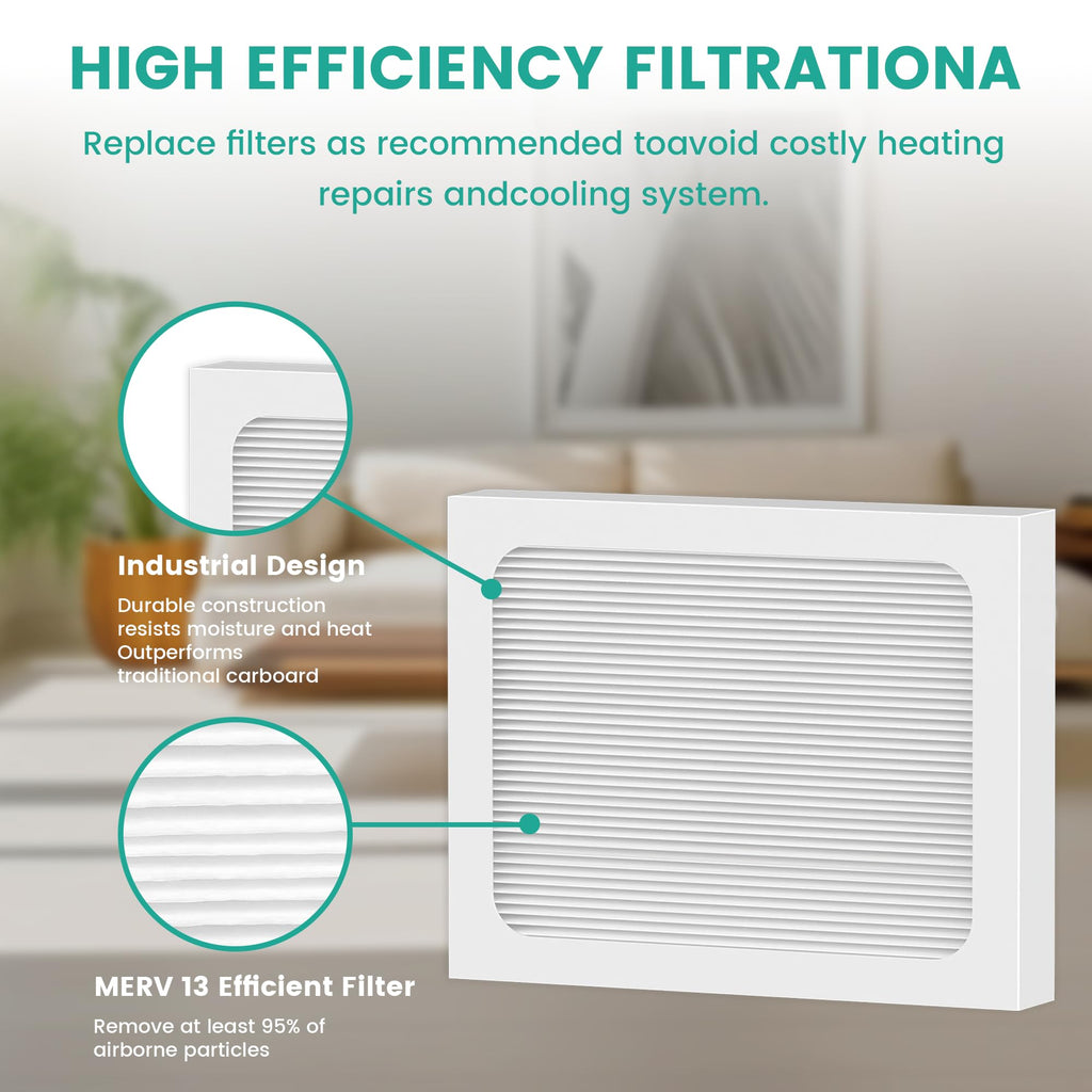 9 x 11 x 1 MERV 13 Replacement Dehumidifier Filter Compatible with Santa Fe Compact70, Ultra70, Element, Compact2, UA 65H dehumidifier Models, Upgraded, 4 Pack