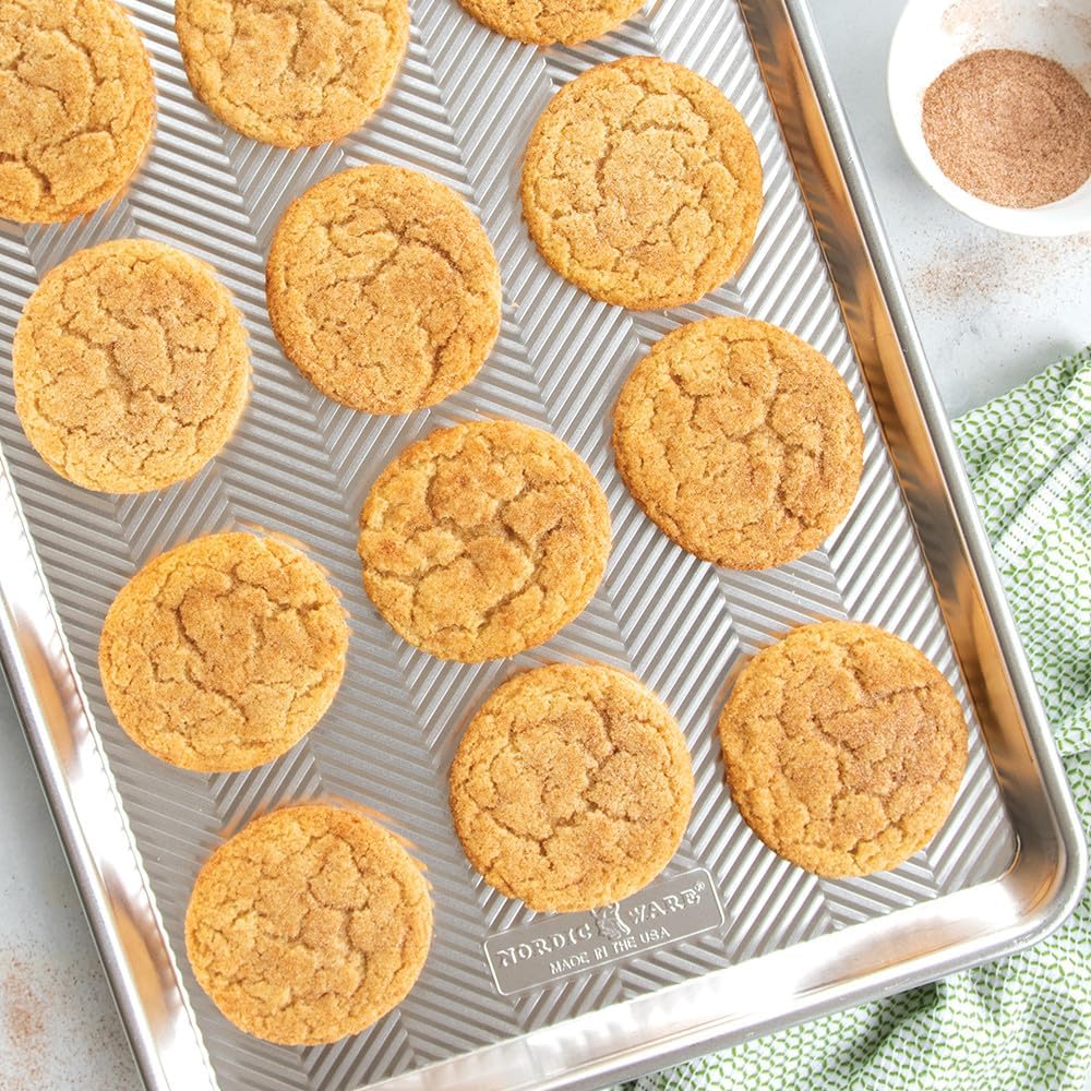Nordic Ware Prism Half Sheet - Metallic Finish for Even Baking | Perfect for Cookies and Roasting