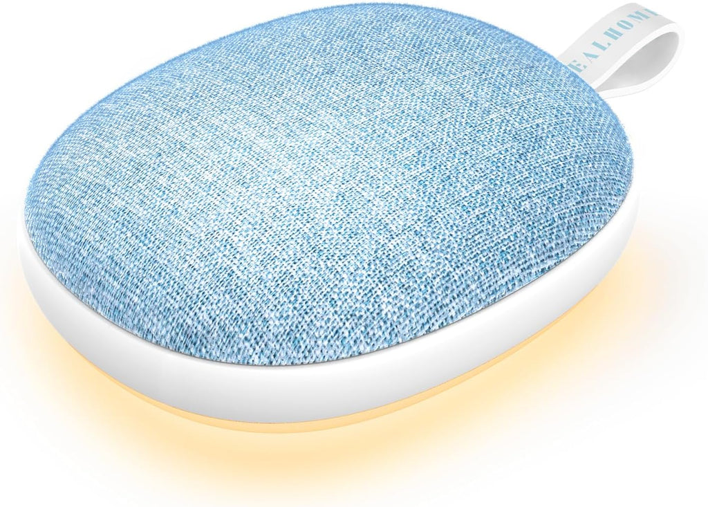 Skiennix Portable White Noise Machine - Bluetooth Speaker & Rechargeable Baby Sleep Soother | 6 Soothing Sounds, Blue