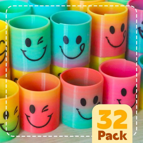 Cocurb Mini Spring Party Favors - 32 Pcs Fun Goodie Bag Stuffers for Kids Ages 4-8 | Birthday & Classroom Prizes