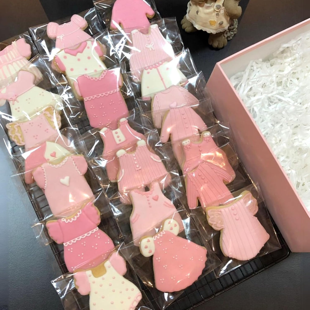 TEMLQPACK Clear Cellophane Bags - 100 Pcs, 4 x 6 Inch for Cookies, Treats, and Party Favors