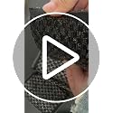 EdgeVue Heavy-Duty Steel Wool Scrubber Sponge - Non-Scratch Kitchen Pad, Black