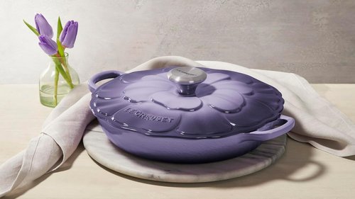 Le Creuset Enameled Cast Iron Braiser - 2.25 Qt. Provence with Stainless Steel Knob