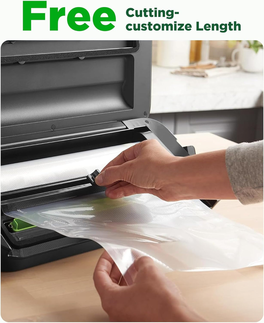 Skiennix Vacuum Sealer Bags - Heavy Duty BPA Free Food Storage | 6 Rolls, 28CM x 6M