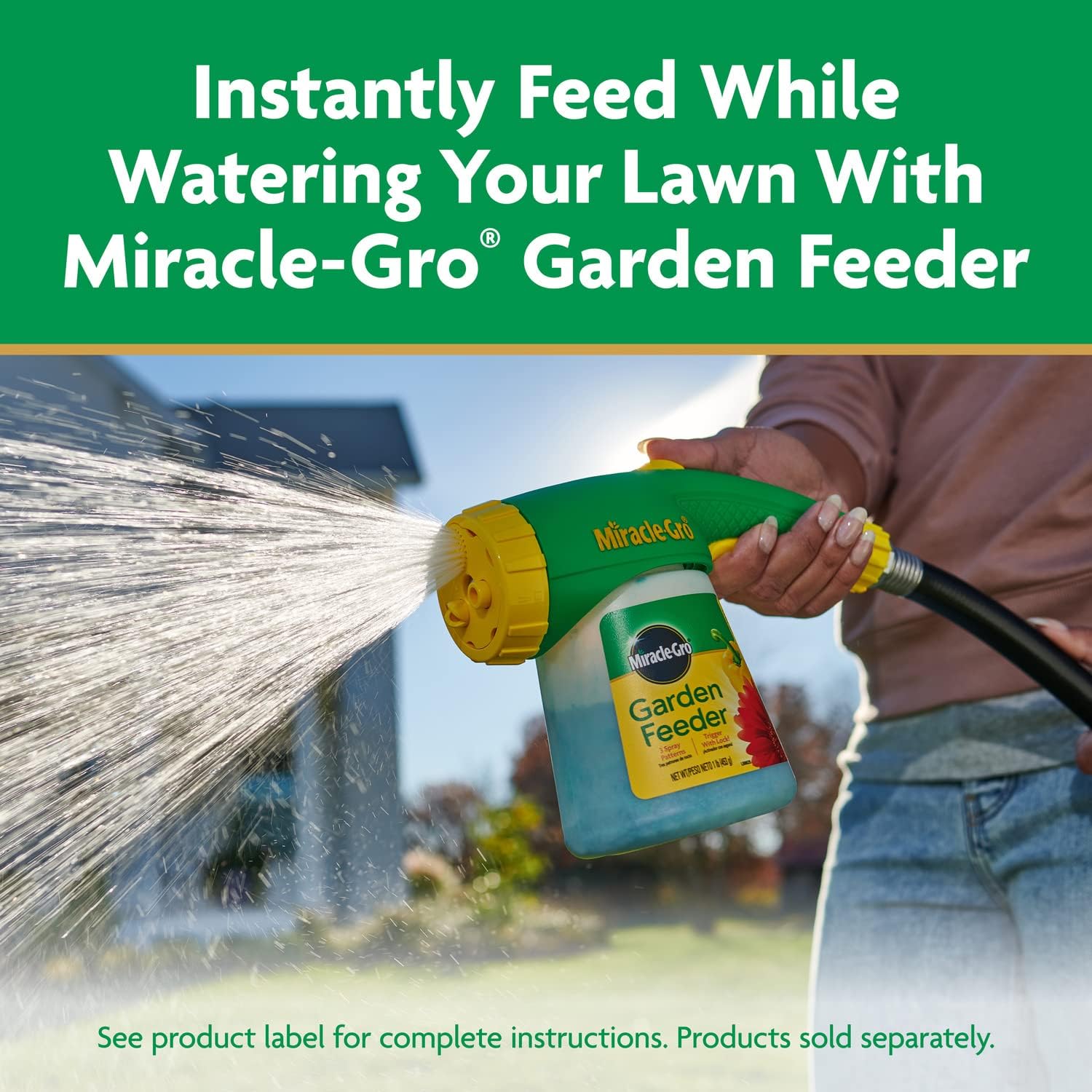 Miracle-Gro Water Soluble Lawn Food - All Grass Fertilizer Feeds Up to 7,200 Sq. Ft.