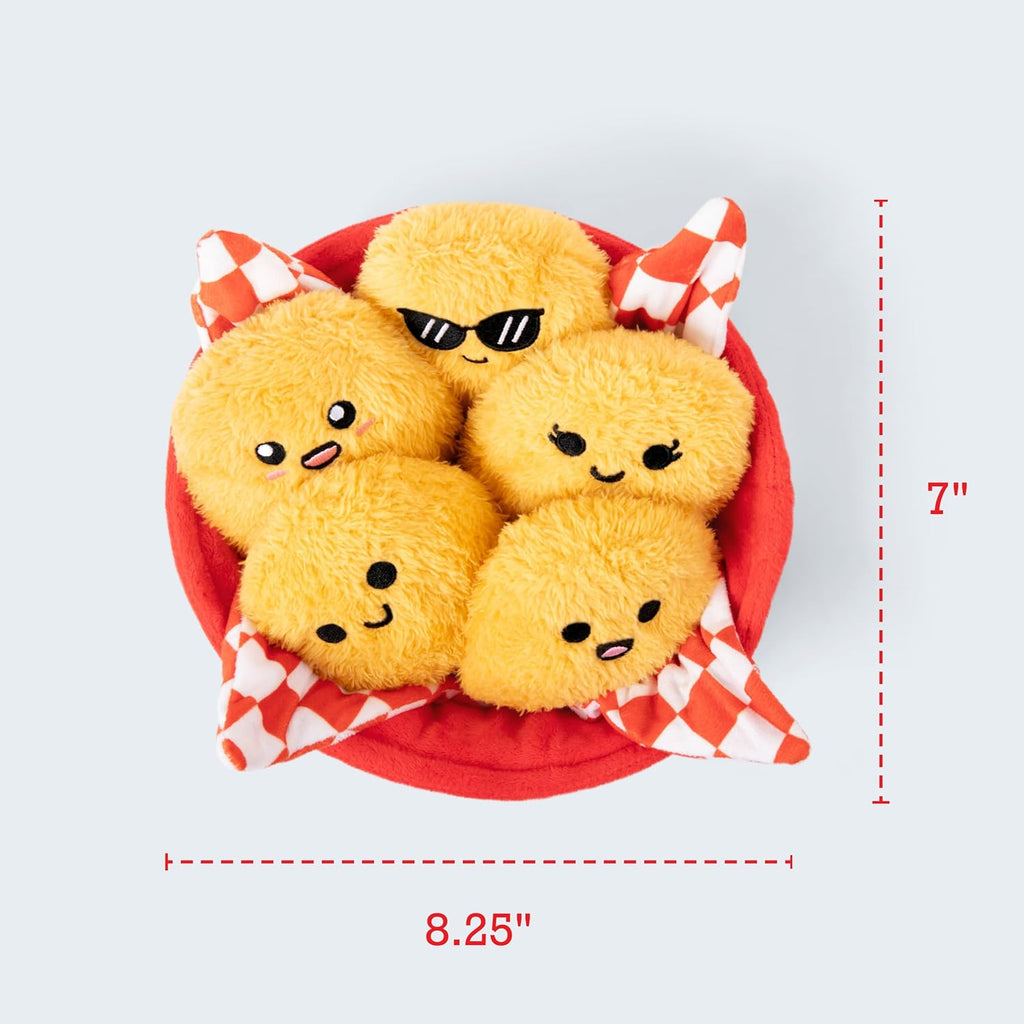 Relatable Emotional Support Chicken Nuggets | Cuddly Plush Toys Set with 5 Soft Stuffed Animals