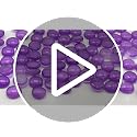 Purple Glass Marbles - 15 oz Flat Gems for Vase Fillers & Decor